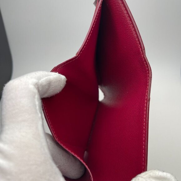 Louis Vuitton Red Epi Leather Victorine Compact Wallet - Preowned - Picture 6 of 15